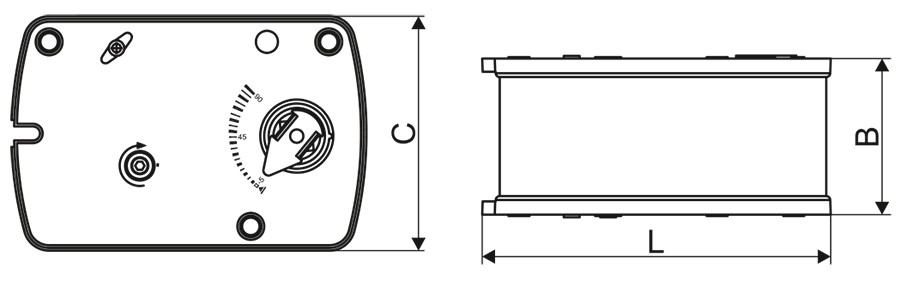 Электроприводы RLF(H) чертеж.jpg Электроприводы RLF(H) чертеж.jpg